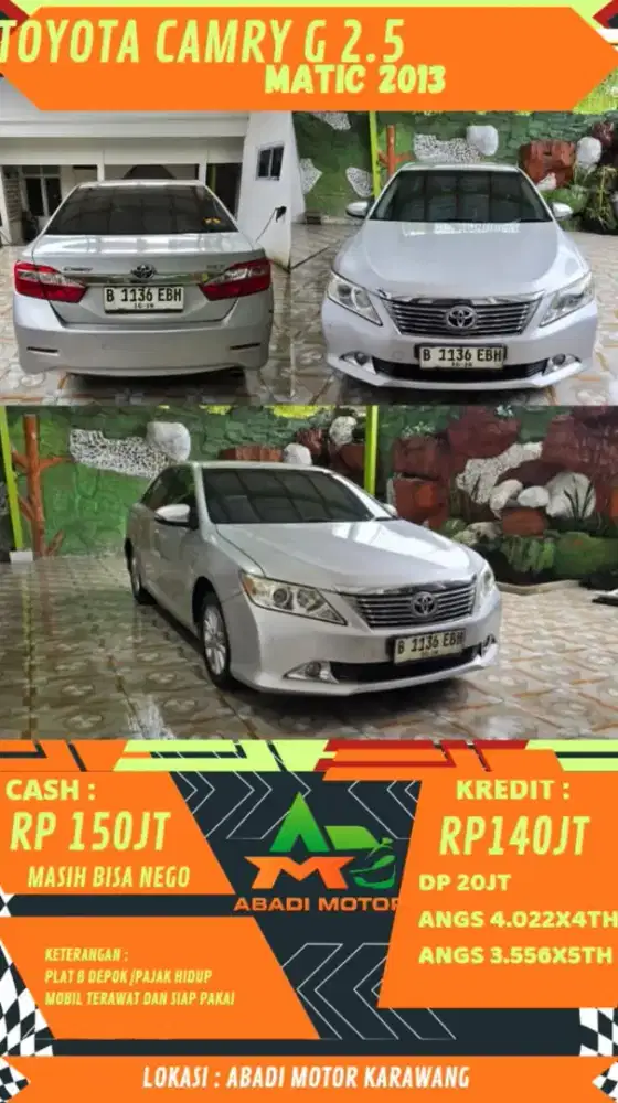 TOYOTA CAMRY G MATIC 2013