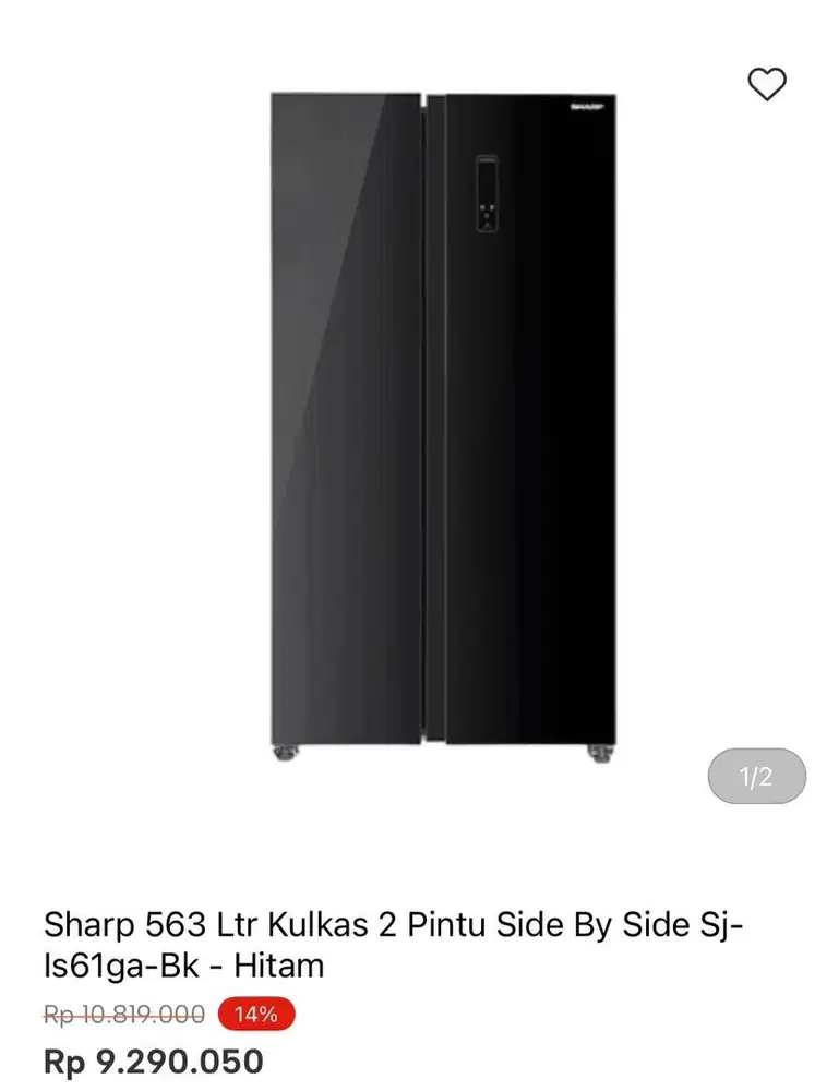 KULKAS SBS SHARP 563liter