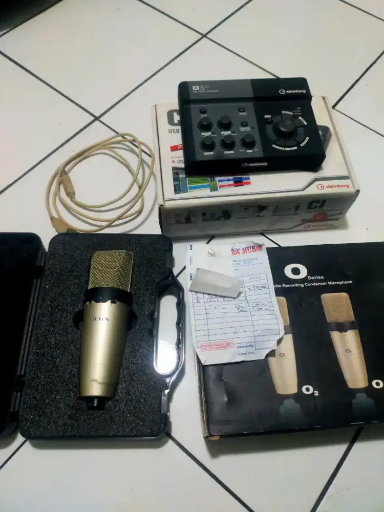 Paket Soundcard stenberg CI 2+/ mic condenser icon O² series