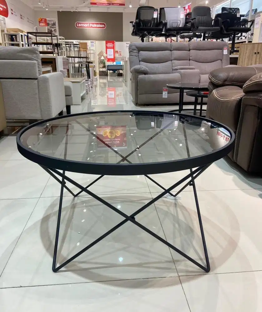 Jual baru meja tamu minimalis 80x80x45cm