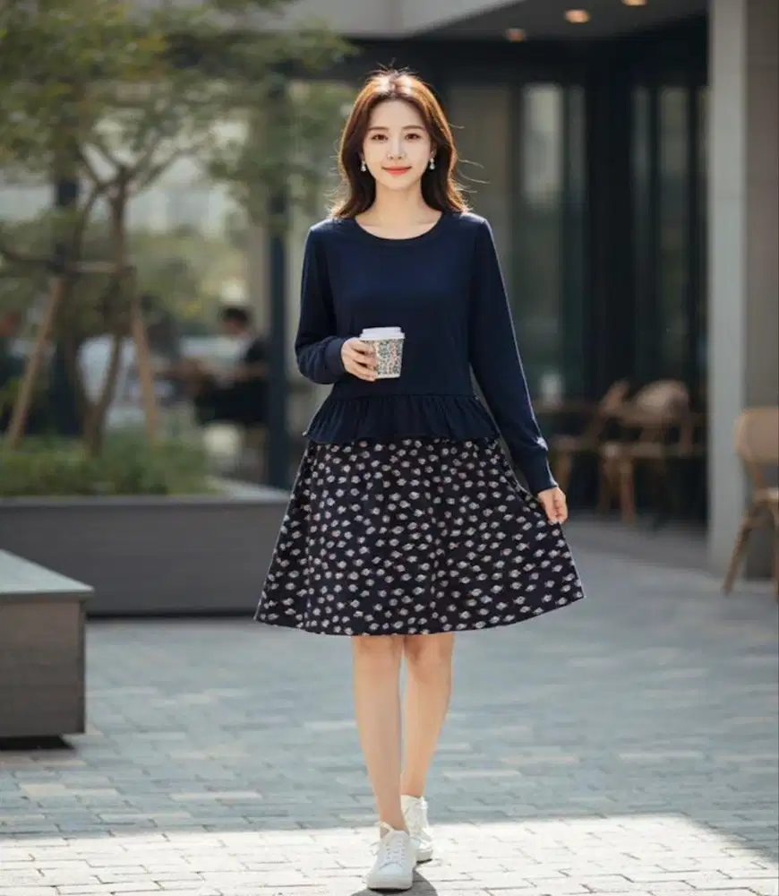 Preloved one set dress cantik