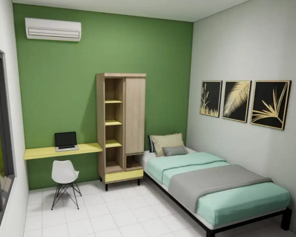 Interior kitchen set, kamar dan lainnya