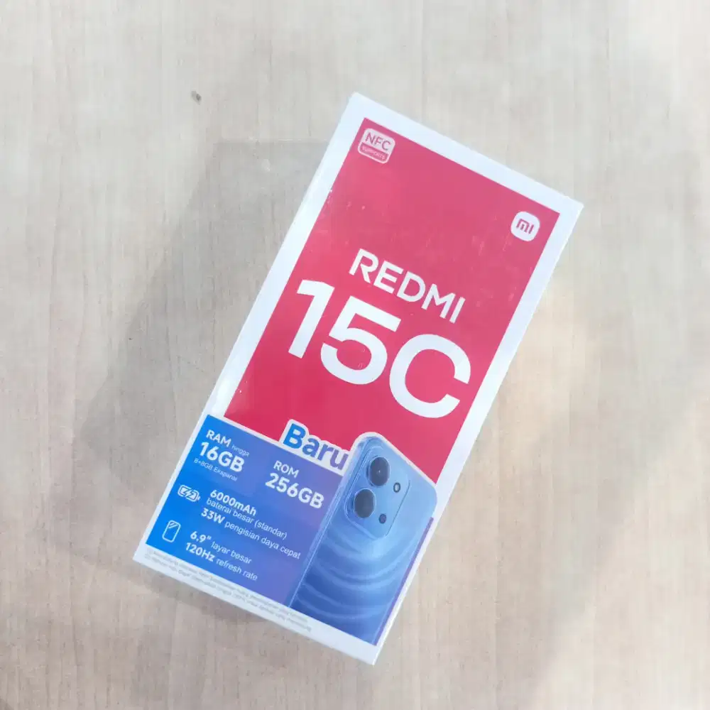 Redmi 15C ram 8+8/256 ,bisa tanpa dp