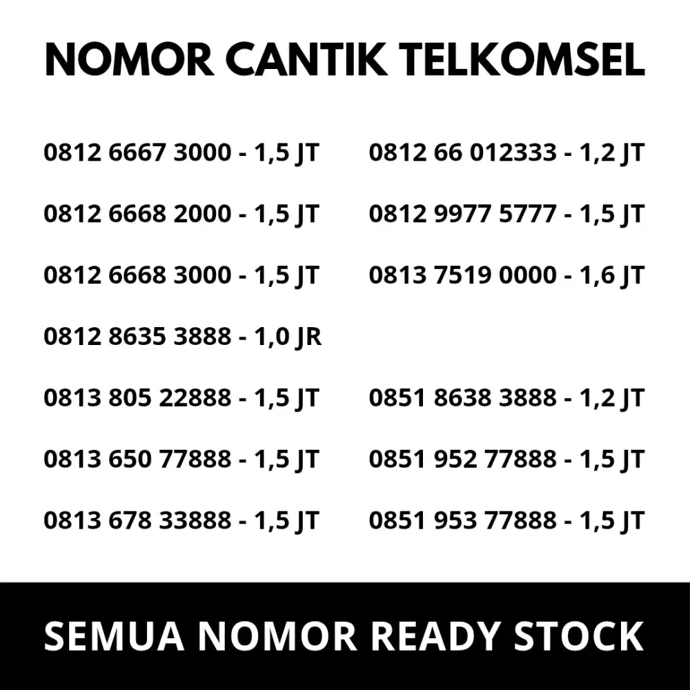 NOMOR CANTIK TELKOMSEL 4G LTE