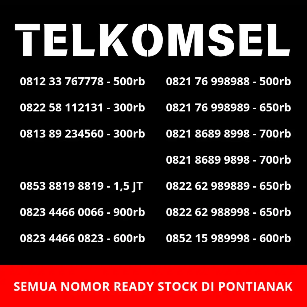 NOMOR CANTIK TELKOMSEL
