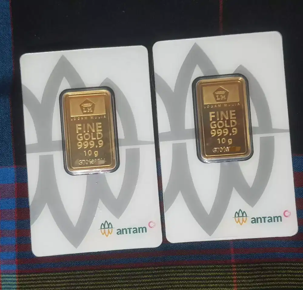 Logam Mulia Antam 10 Gram 2 Keping