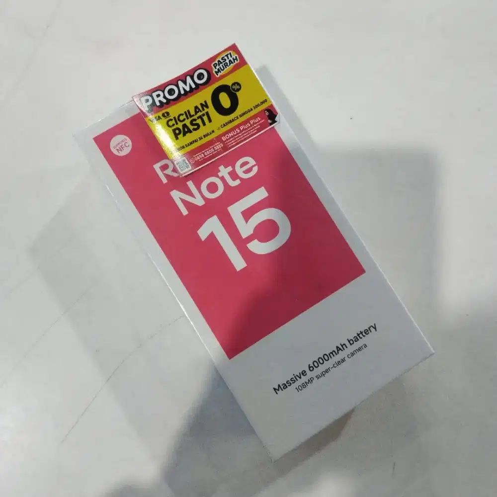 Redmi Note 15 8/256 diskon 100riby bisa diantar