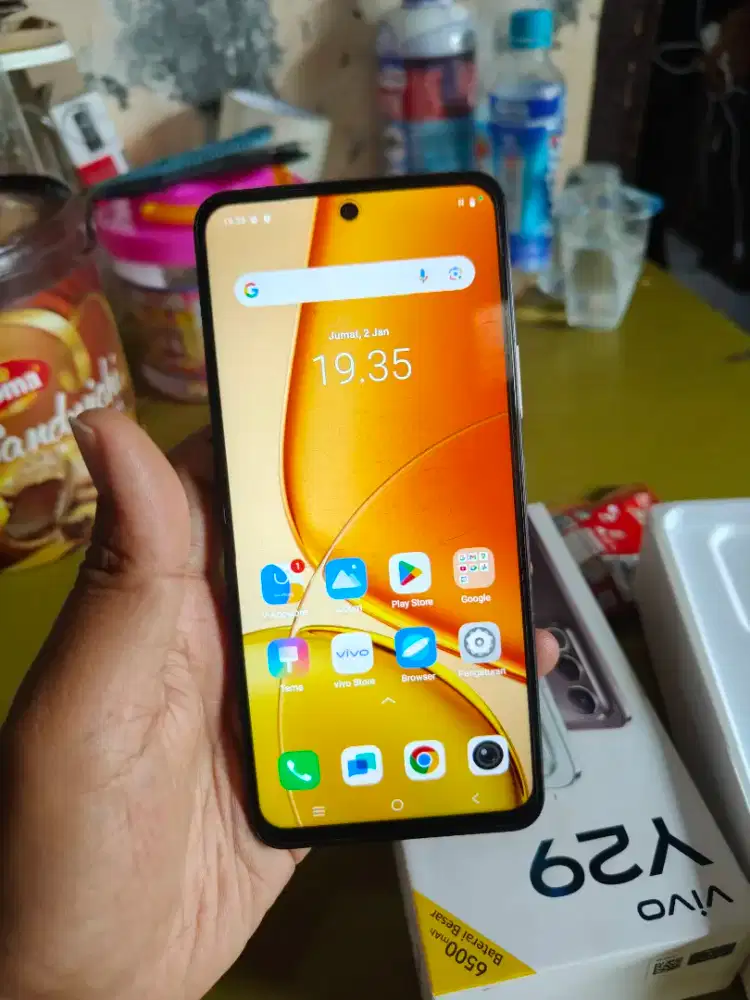 vivo y29 128gb black fulset original