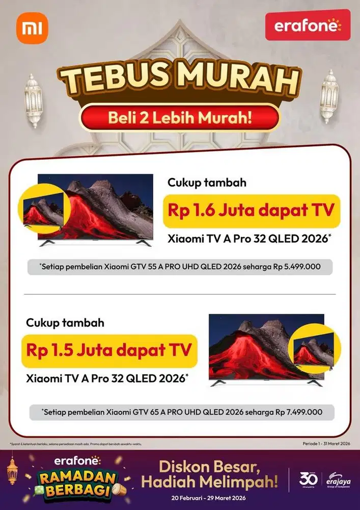 PROMO TEBUS MURAH TV XIAOMI