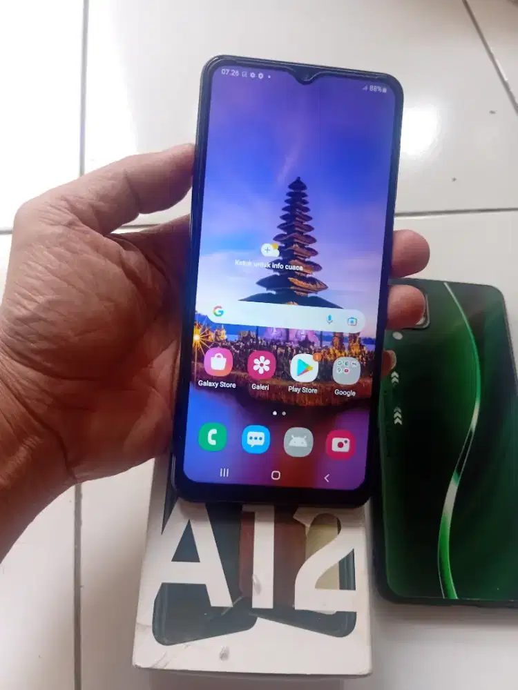 Samsung A12 ram 8gb [4+4] 128gb lengkap mulus segel bonus