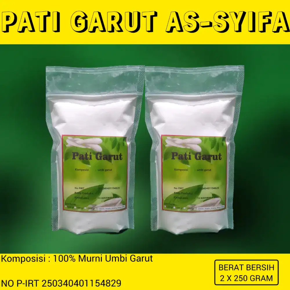 Tepung Pati Garut 100% Asli