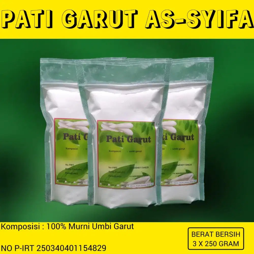 Tepung Pati Garut 100% Asli