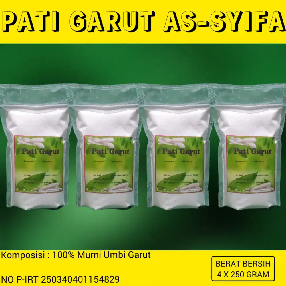 Tepung Pati Garut 100% Asli