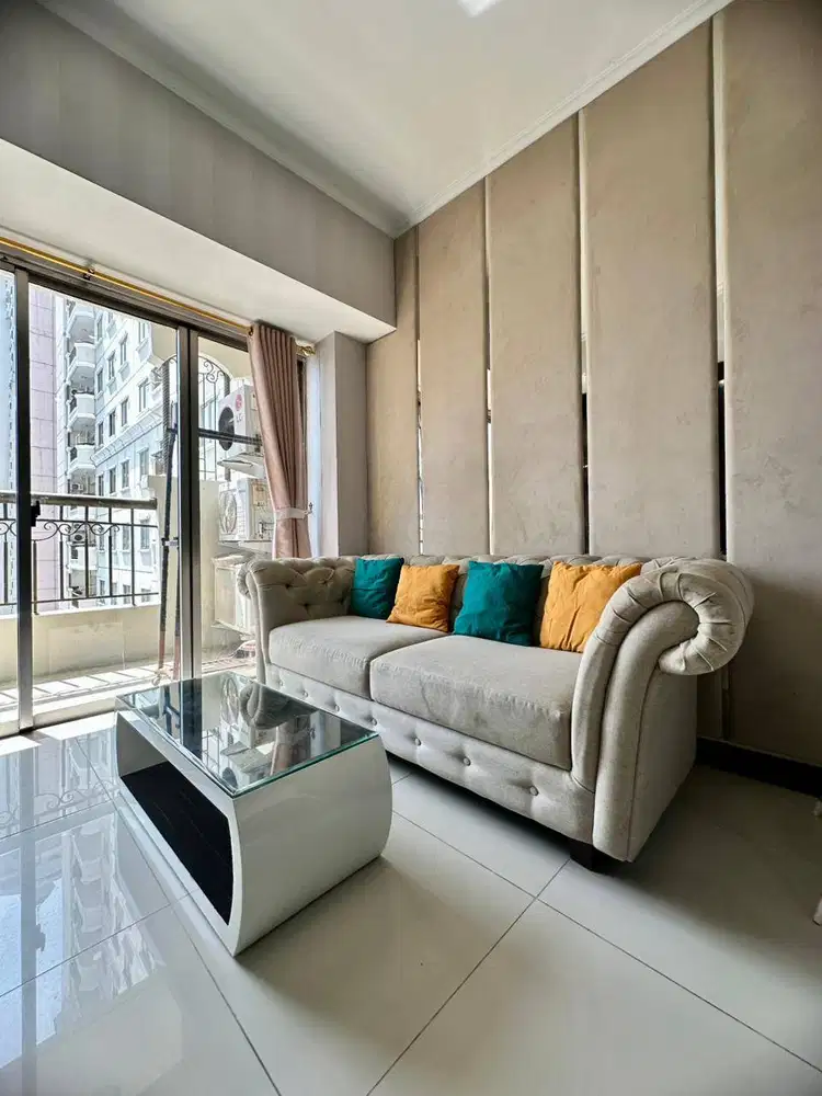 DISEWAKAN APARTEMEN WATERPLACE RESIDENCE 2BR 61m2 FULL INTERIOR