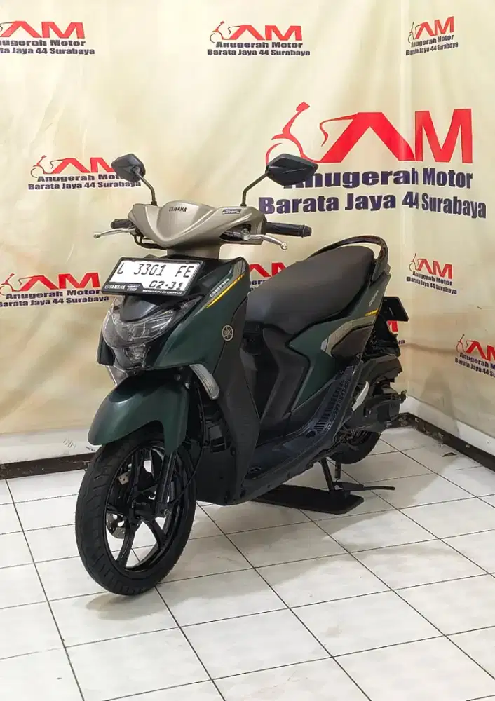 Ready Km 13 Ribu Yamaha Gear 125 Std Tahun 2021 Hijau Army
