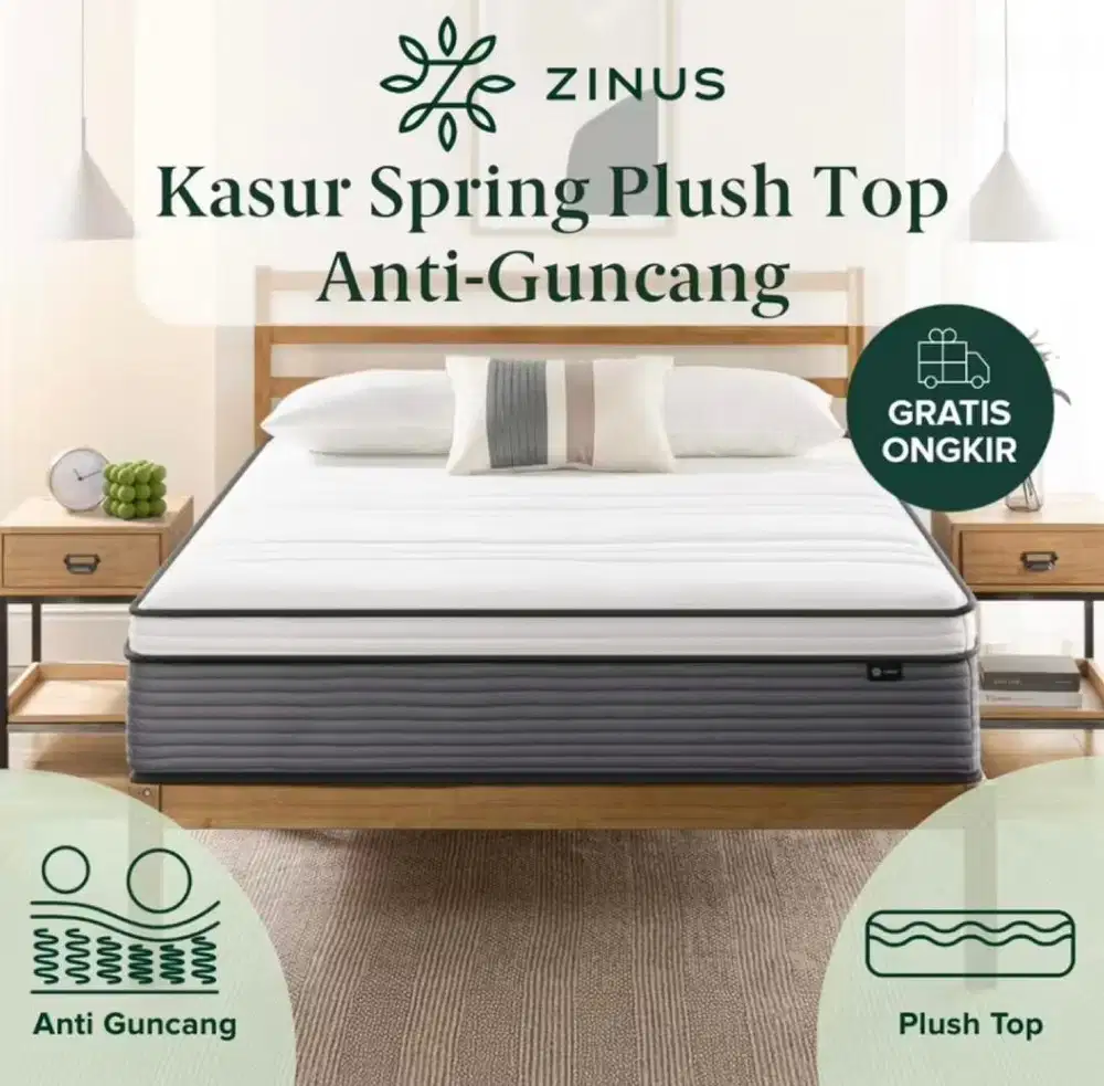 SPRING BED KASUR ZINUS 160x200 GARANSI 10th