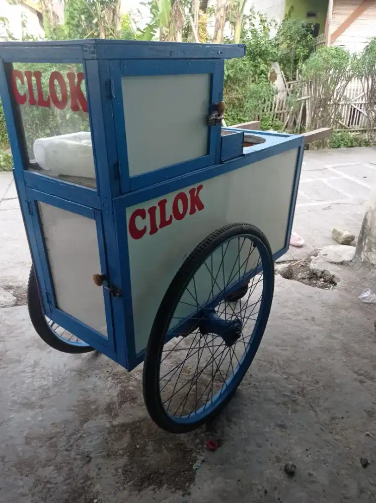 Gerobak cilok second rasa baru 5 unit