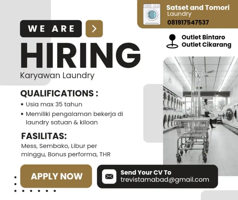 Loker Karyawan Laundry
