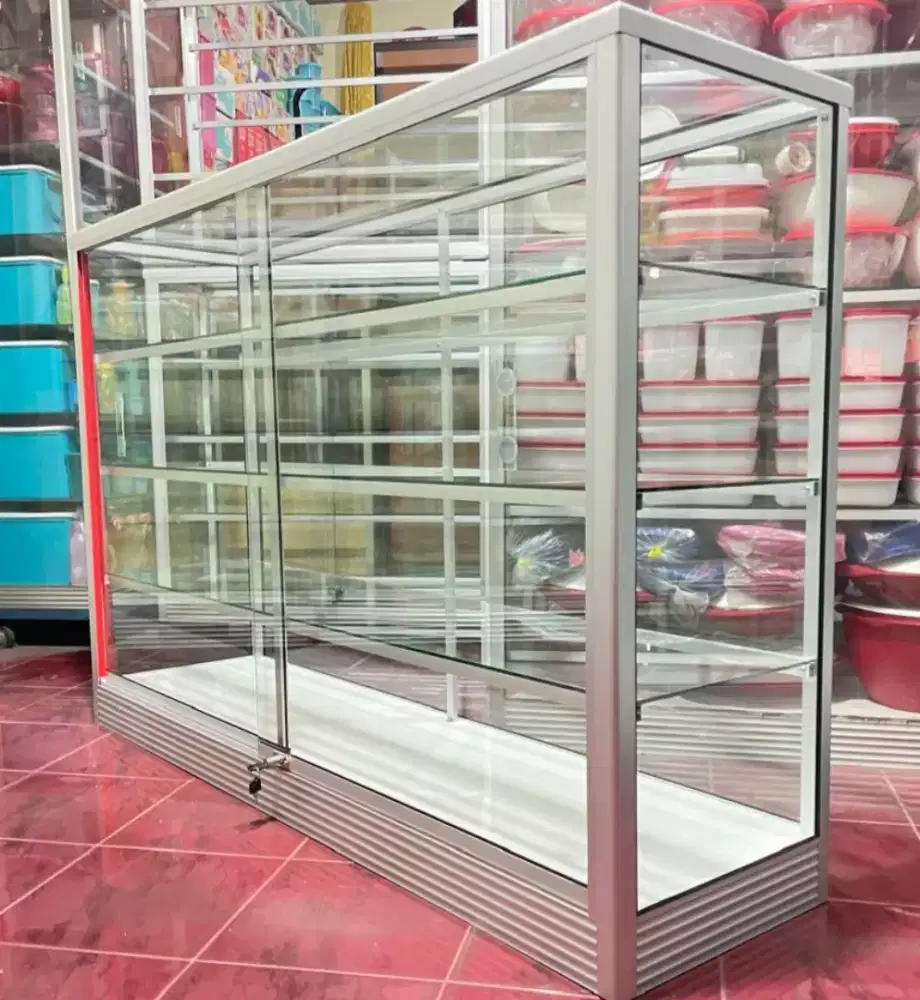 Etalase Panjang 1,5Mx1M Barang Baru & Siap Kirim