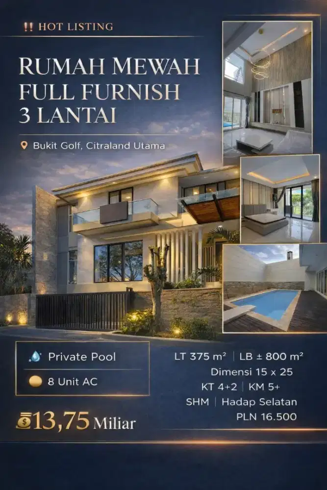 Rumah Mewah Bukit Golf, Citraland Utama