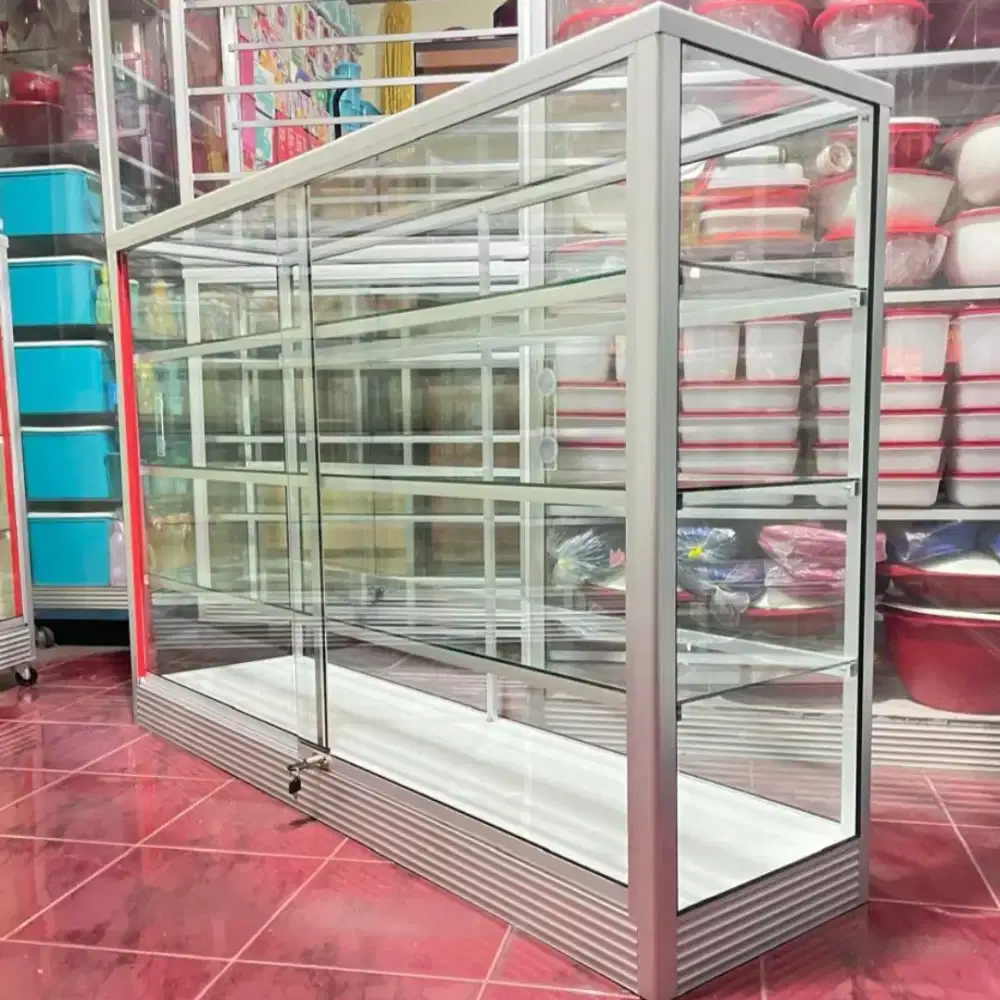 Etalase Panjang 1,5Mx1M Barang Baru & Siap Kirim