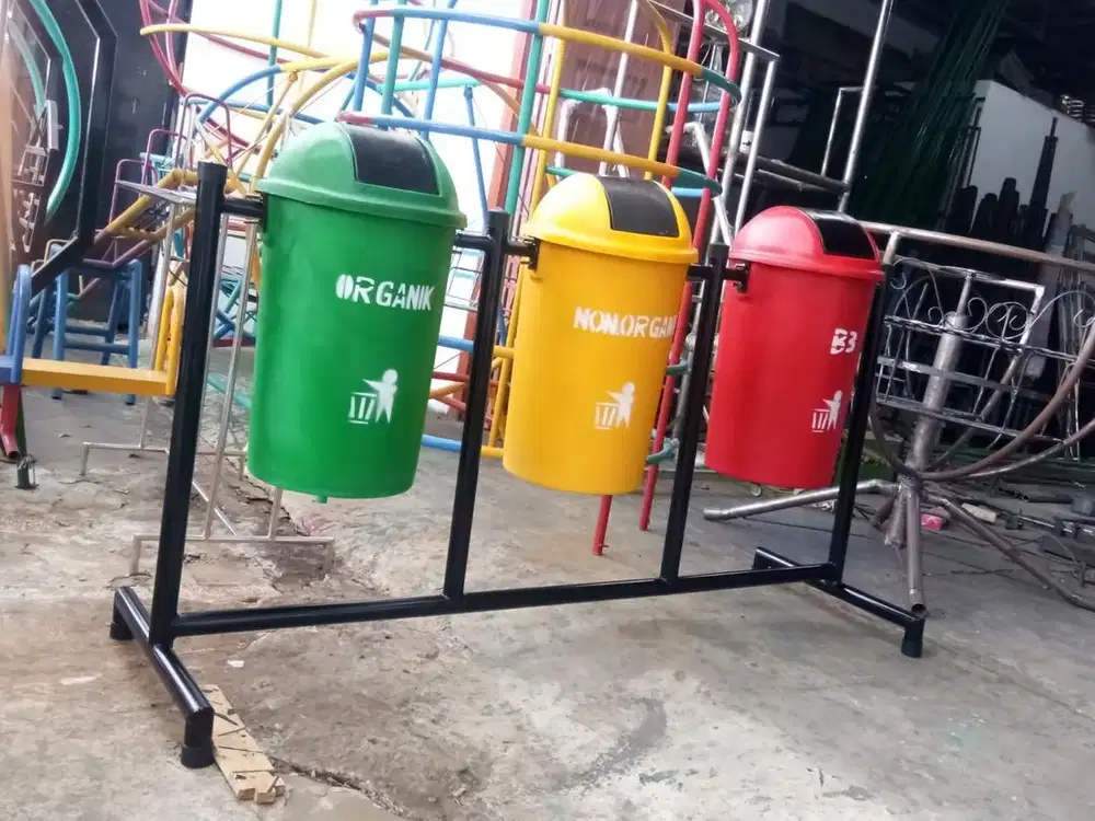 Tong sampah organik dan non organik (bs antr skitr medan)