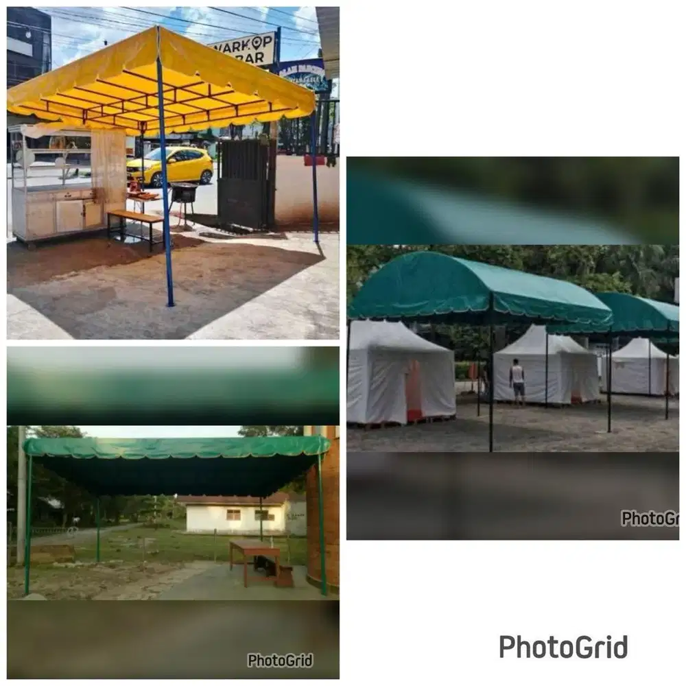 Tenda kanopi kain, tenda awning, tenda teratak, tenda posko,