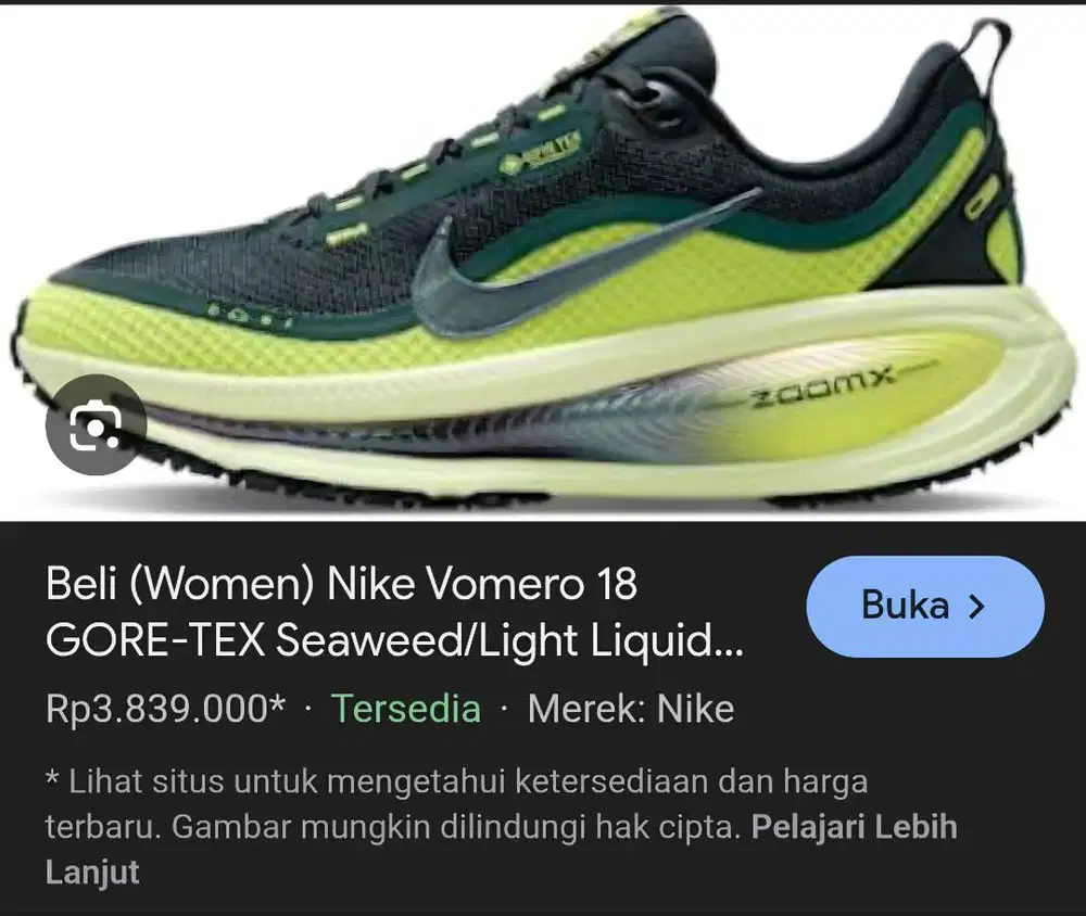 JUAL SEPATU NIKE VOMERO 18 KW PK