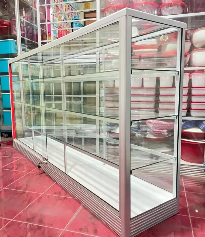 Etalase Panjang 2Mx1M Untuk Agen Toko/ Warung dll