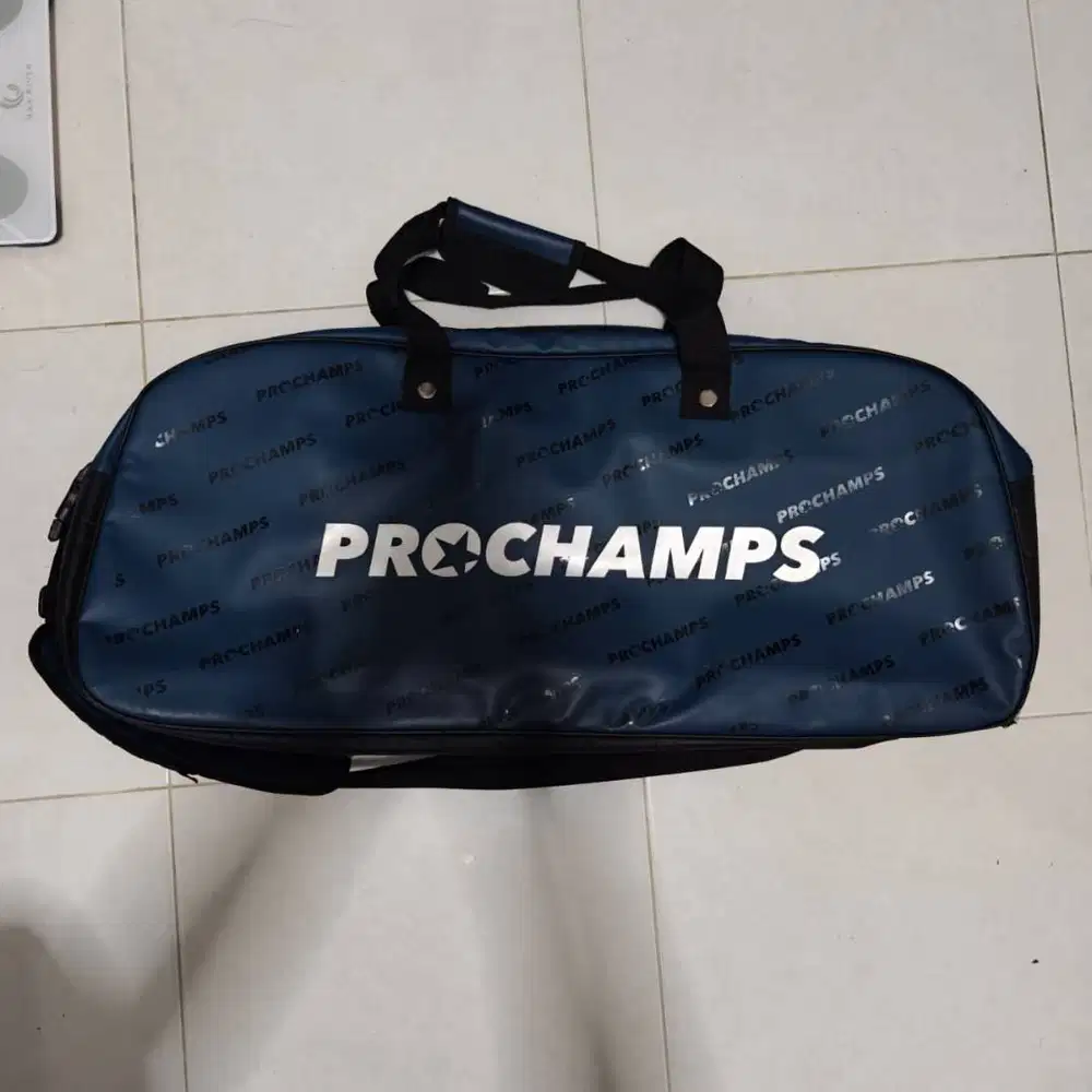 Tas Kotak Badminton PROCHAMPS Professional Edition NO 1 - Navy Silver