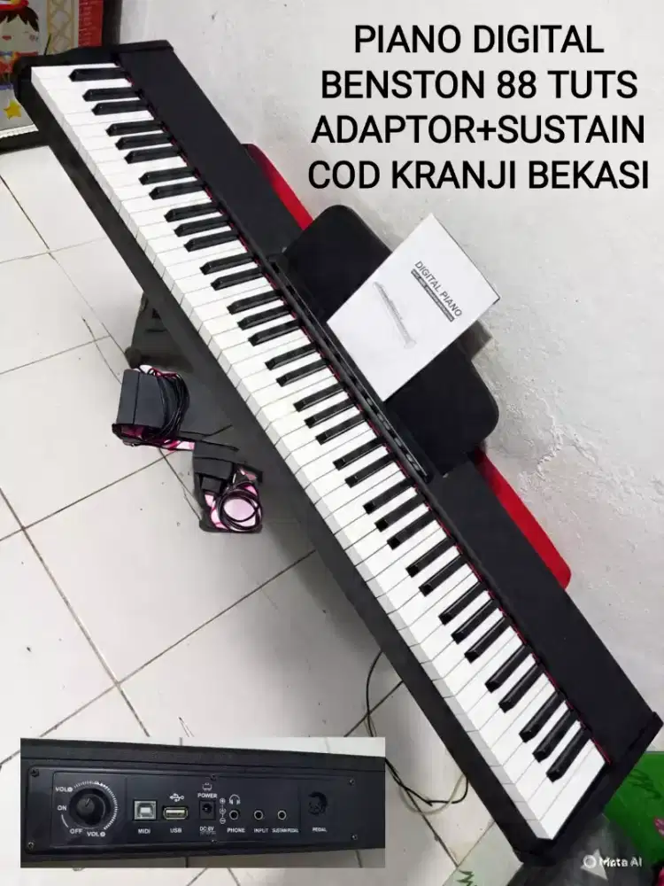 keyboard kibor Piano digital 88 tuts benston buat belajar anak/konser
