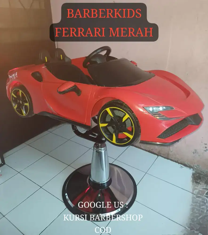 Kursi barberkids barber anak Ferrari