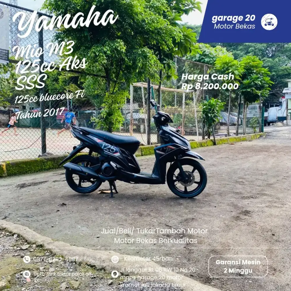 Yamaha mio m3 125cc aks sss Blucore fi Tahun 2017