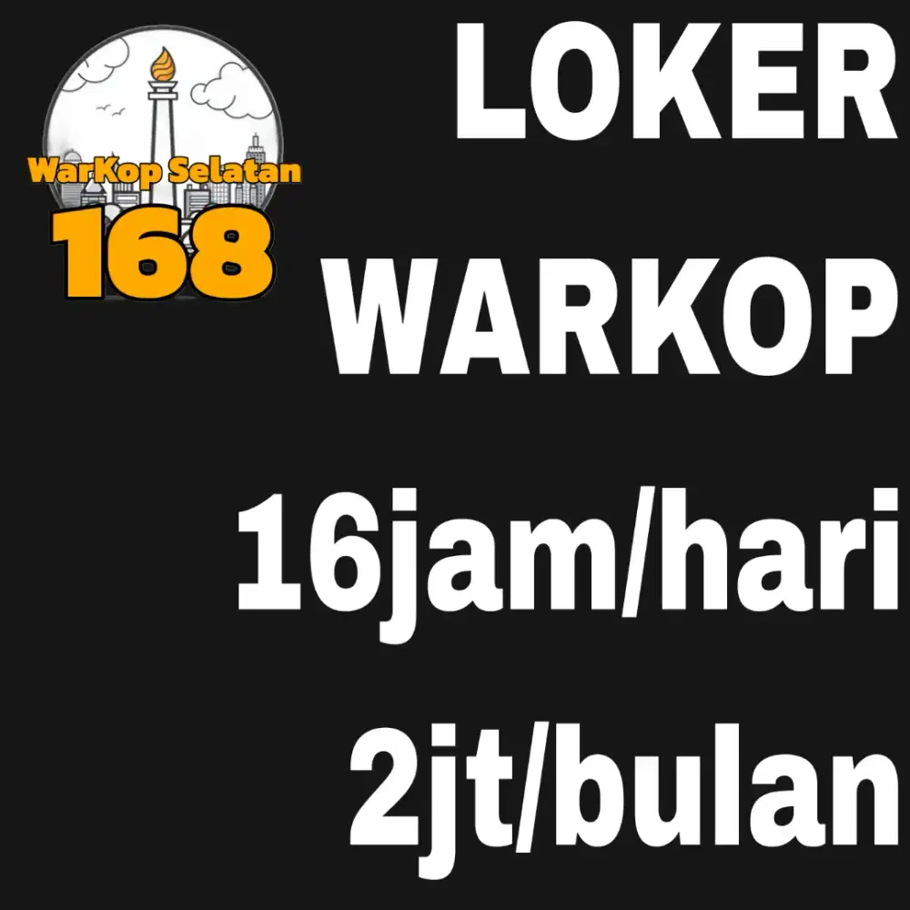 Lowongan kerja WarKop