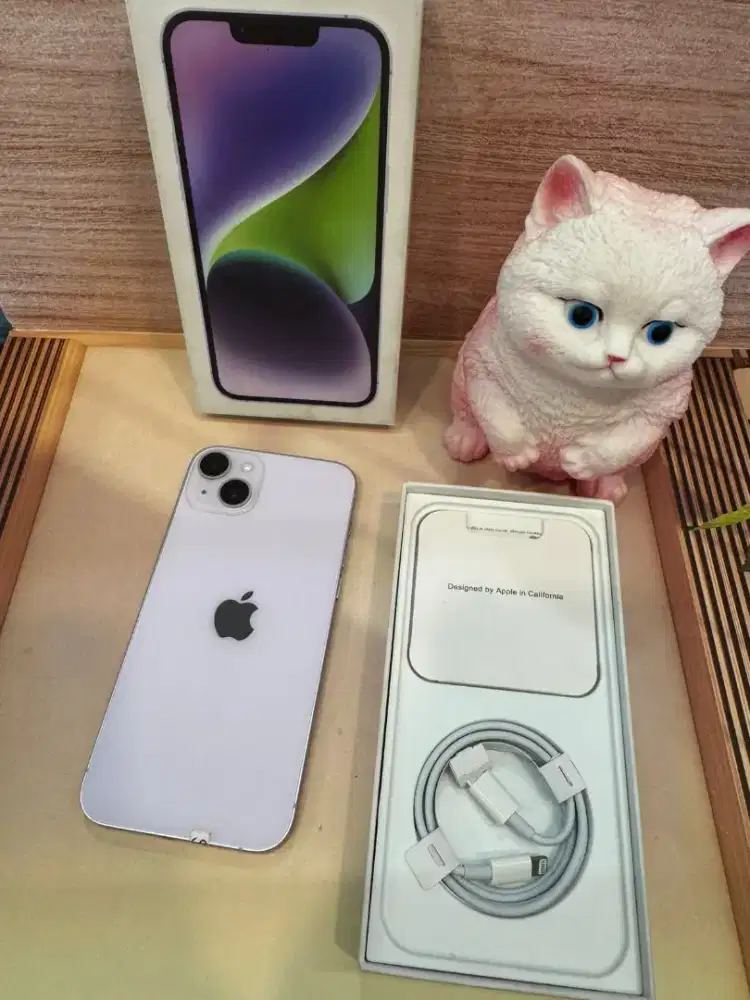 iPhone 14 Plus 128GB Purple Ex inter lengkap