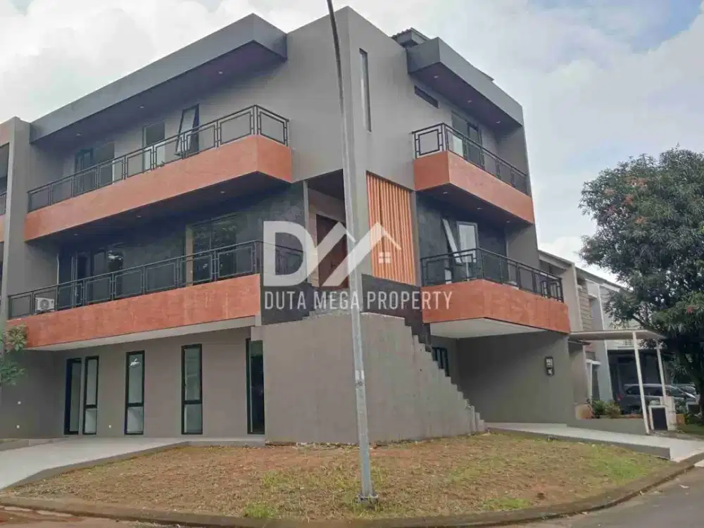 Dijual Rumah Hook Modern Brand New 3 Lantai di Alam Sutera