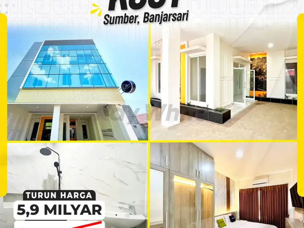 TURUN HARGA, Kost Aktif Siap Huni 18Kamar dekat Sate Pak dahlan Sumber Banjarsari Solo