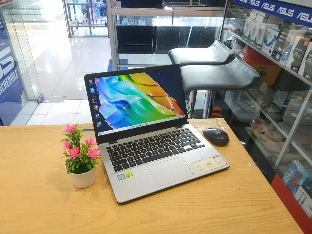dijual laptop asus vivobook x405uq nvidia geforce siap pake