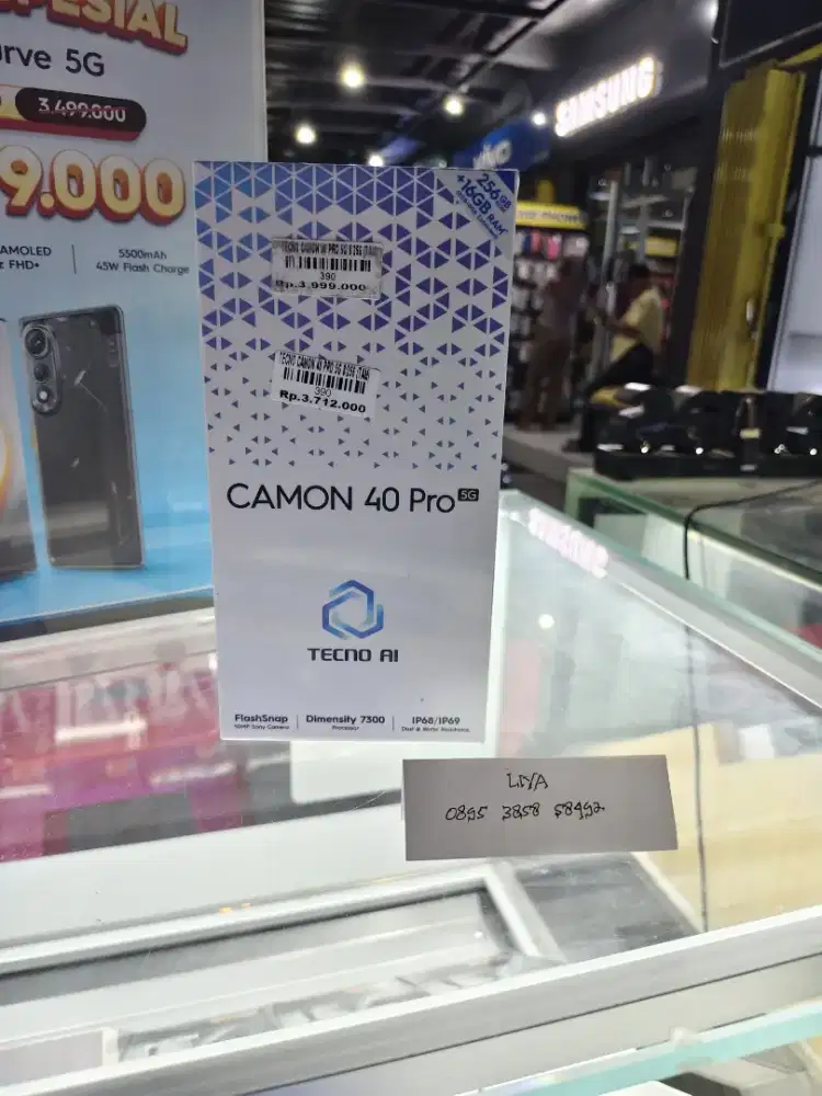 TECNO CAMON 40PRO 5G 8/256  |  ATLANTIS DAHSYAT