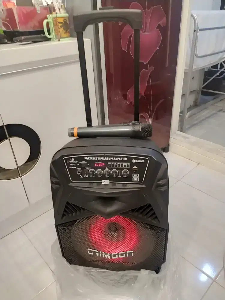 Speaker Portable dan Mic Wireless