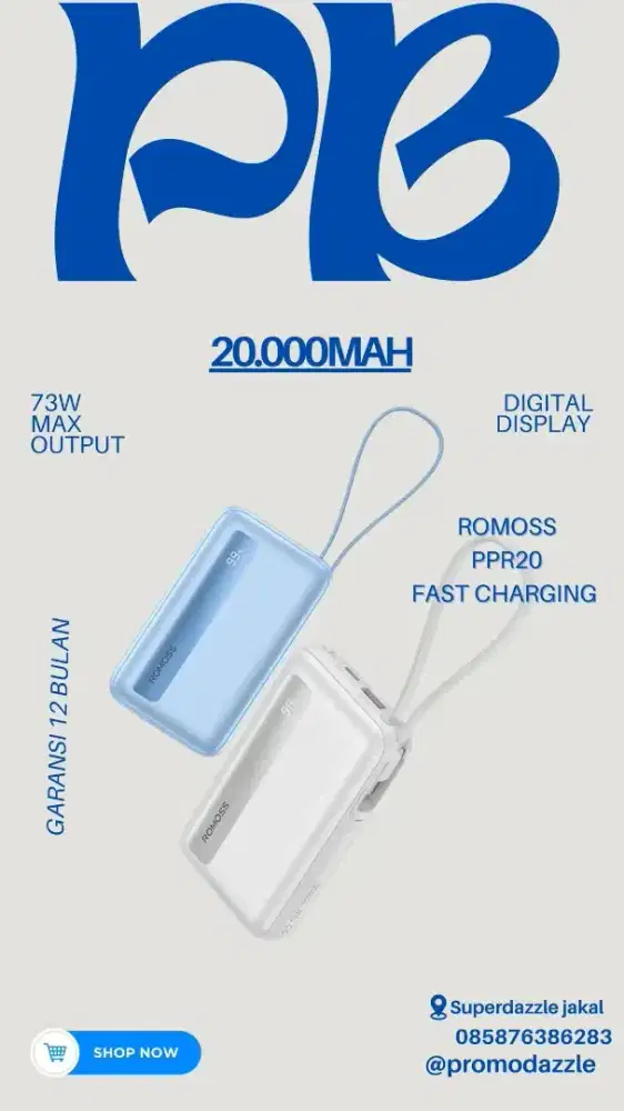 powerbank romoss ppr20