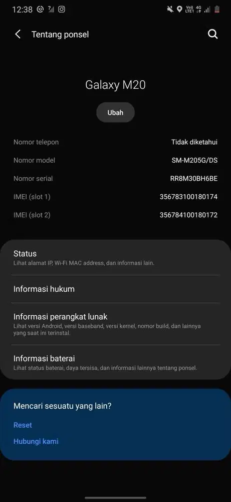 Samsung galaxy m20 ram 3/32 mulus no minus