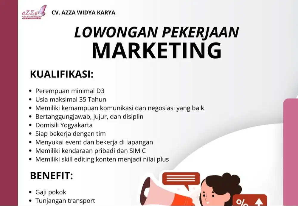 LOWONGAN MARKETING