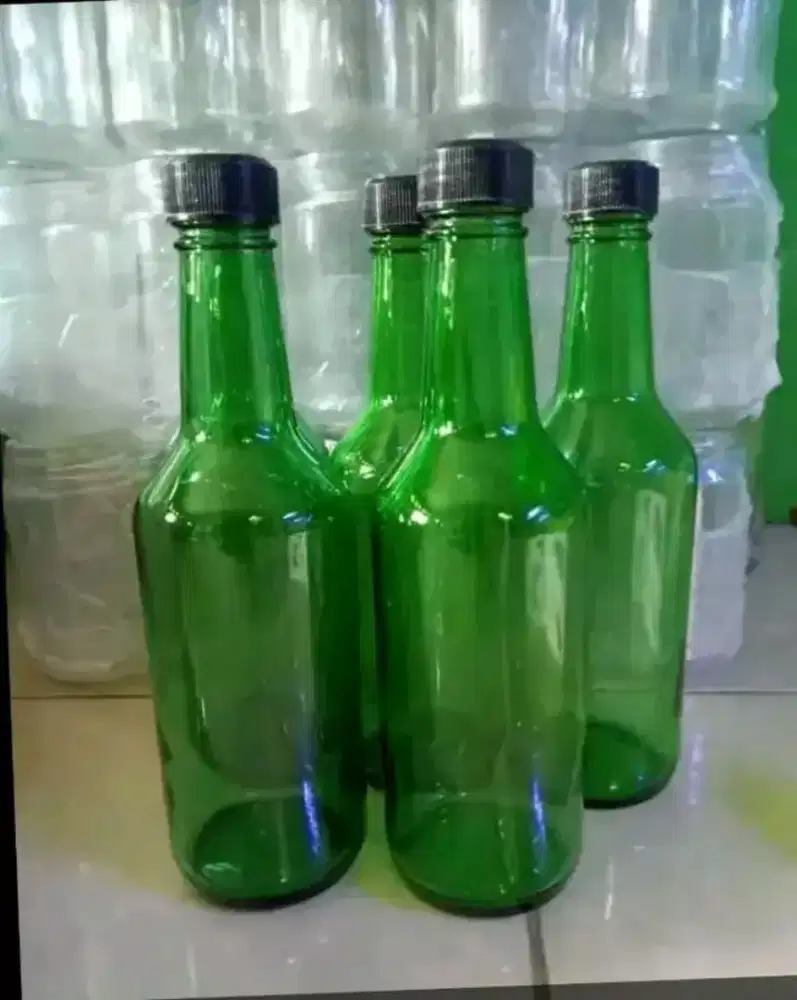 Botol kaca hijau 300ml