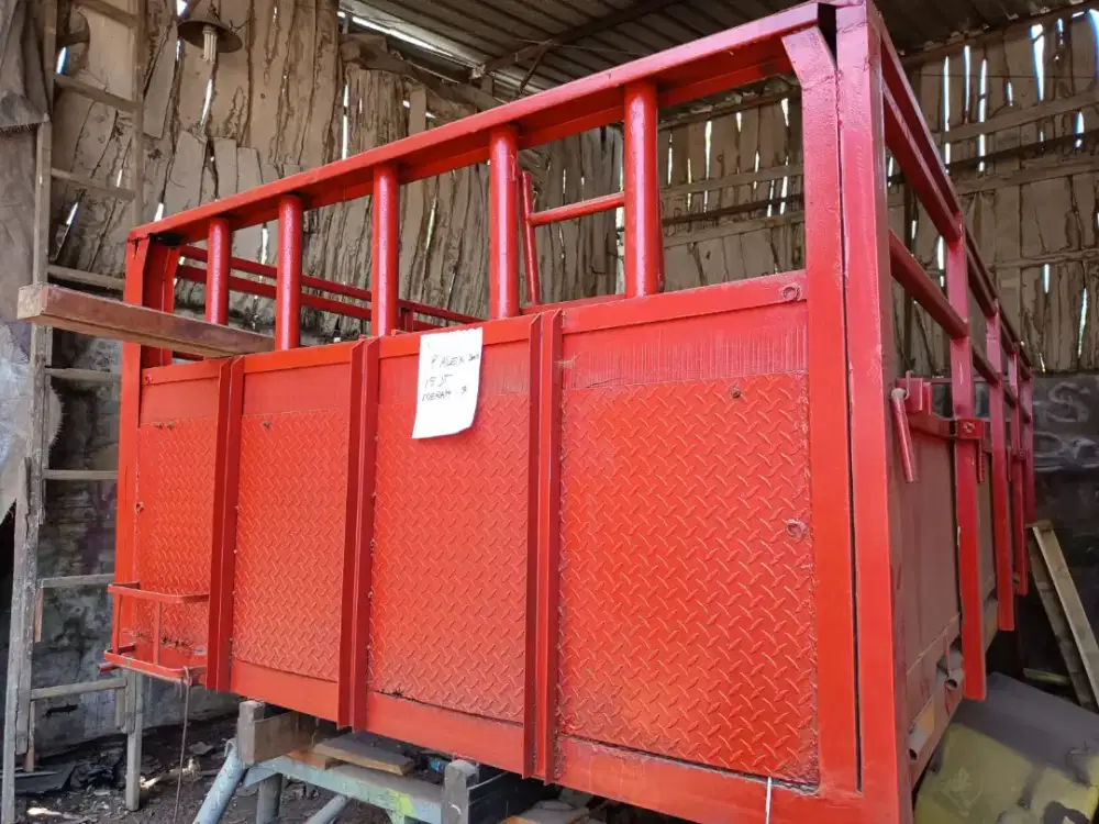 Bak Besi Drop Side Truk Dobel 6 ban