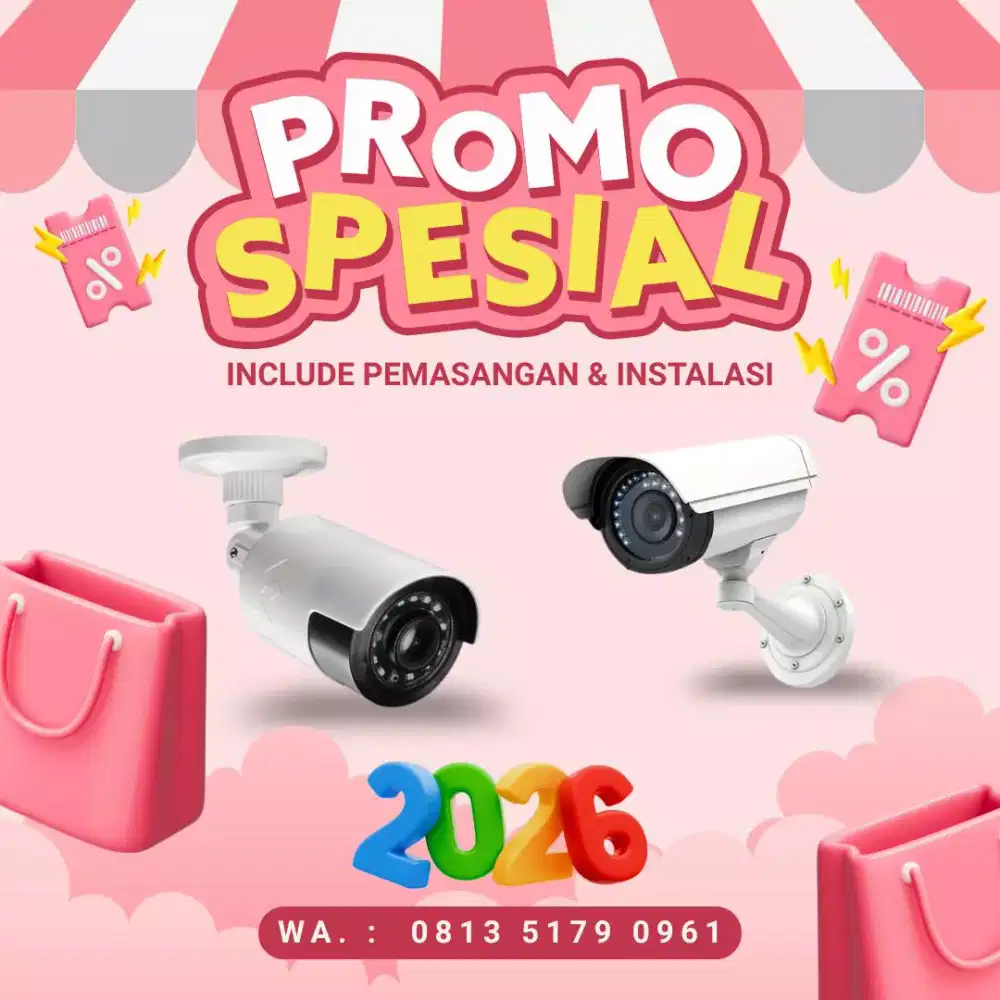 CAMERA CCTV ONLINE DIHP TANPA KABEL SIAP PASANG