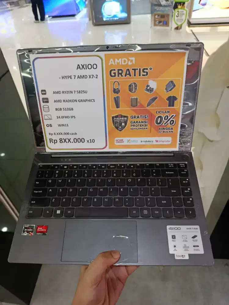 Laptop Axioo Hype 7 X7-2 Ryzen 7 5825U Bisa kredit tanpa dp