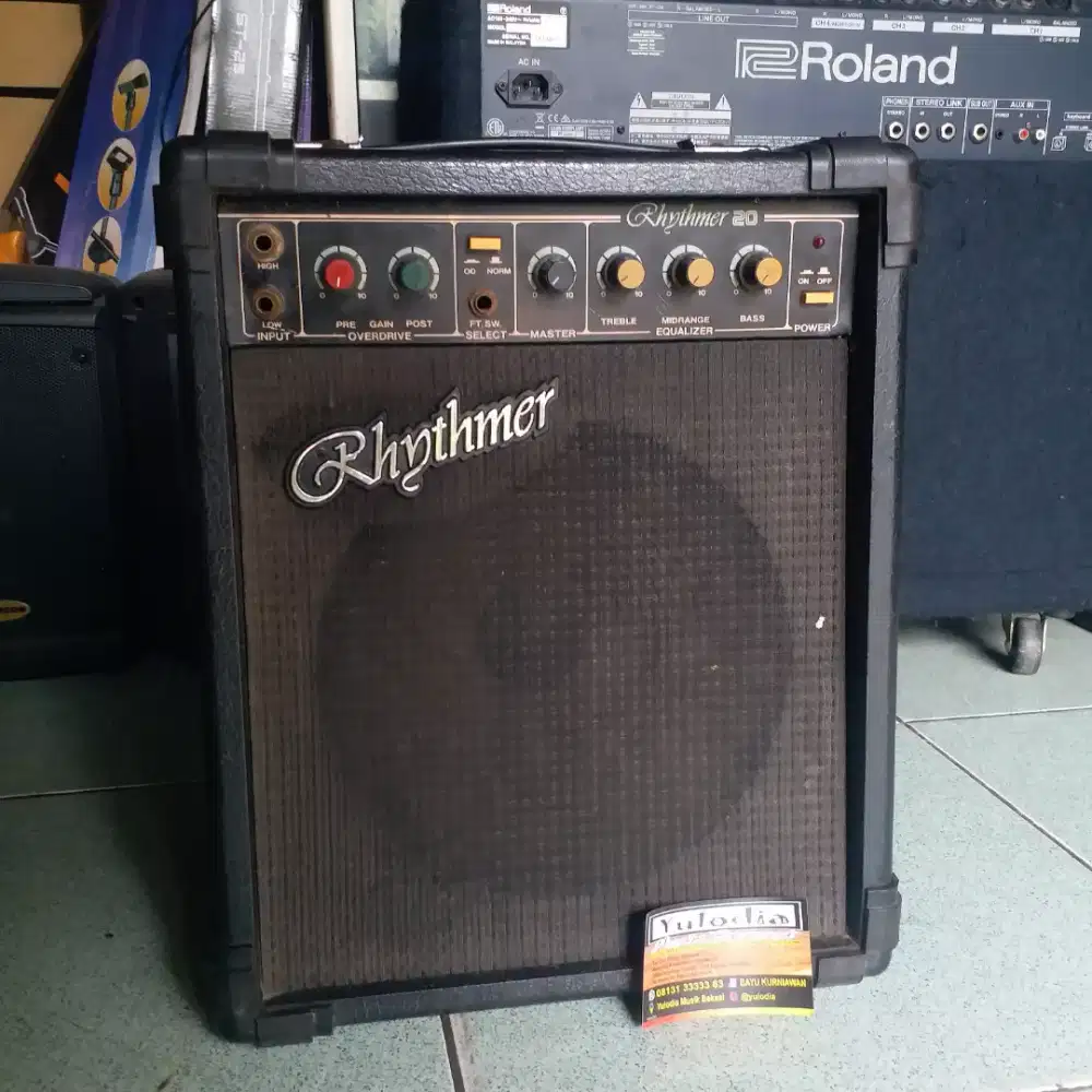 YULODIA BEKASI-ampli gitar rhythmer 20 jadul made usa