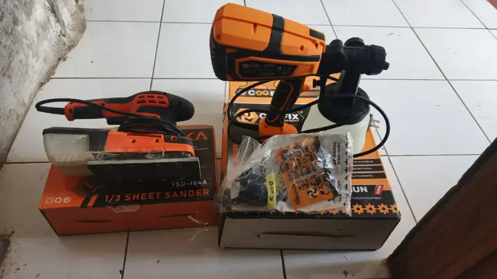 SprayGun & Sheet Sander COOLFIX