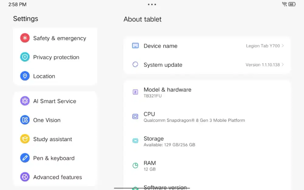 LENOVO LEGION Y700 Gen 4